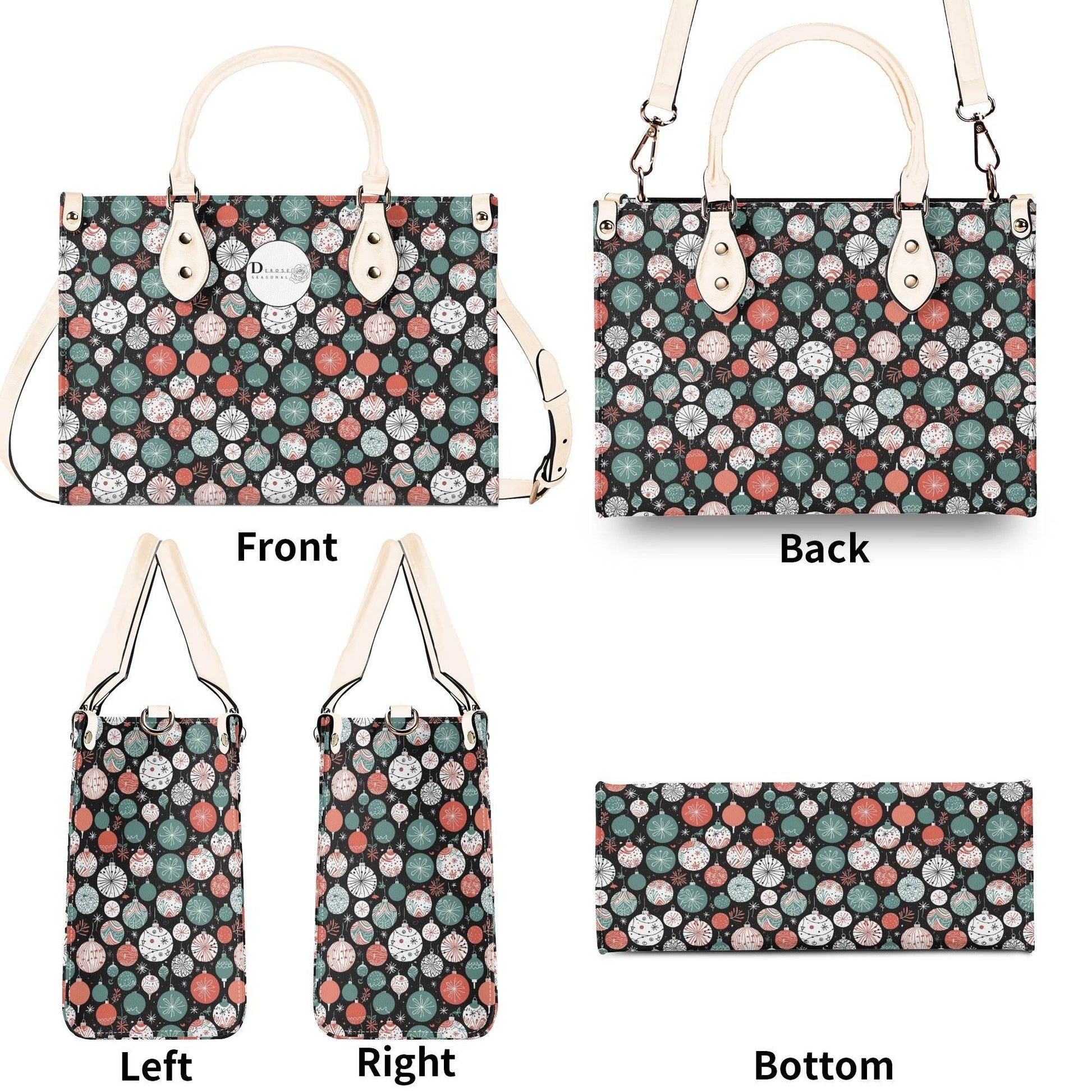 Colorful Ornament Luxury Women Leather Handbag (3 sizes) - DeRose Seasonal