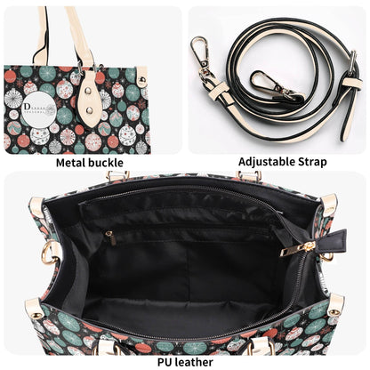 Colorful Ornament Luxury Women Leather Handbag (3 sizes) - DeRose Seasonal
