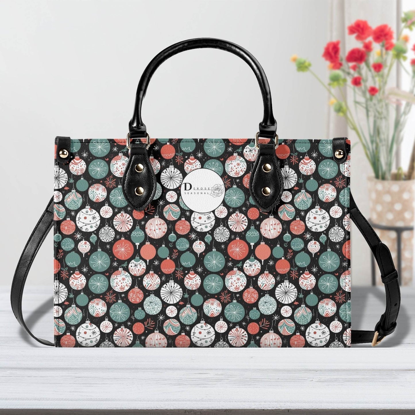 Colorful Ornament Luxury Women Leather Handbag (3 sizes) - DeRose Seasonal