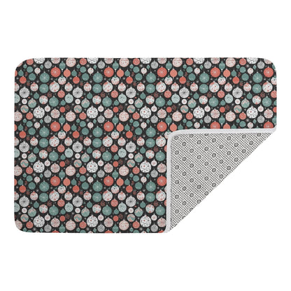 Colorful Ornament Plush Indoor Doormat - DeRose Seasonal