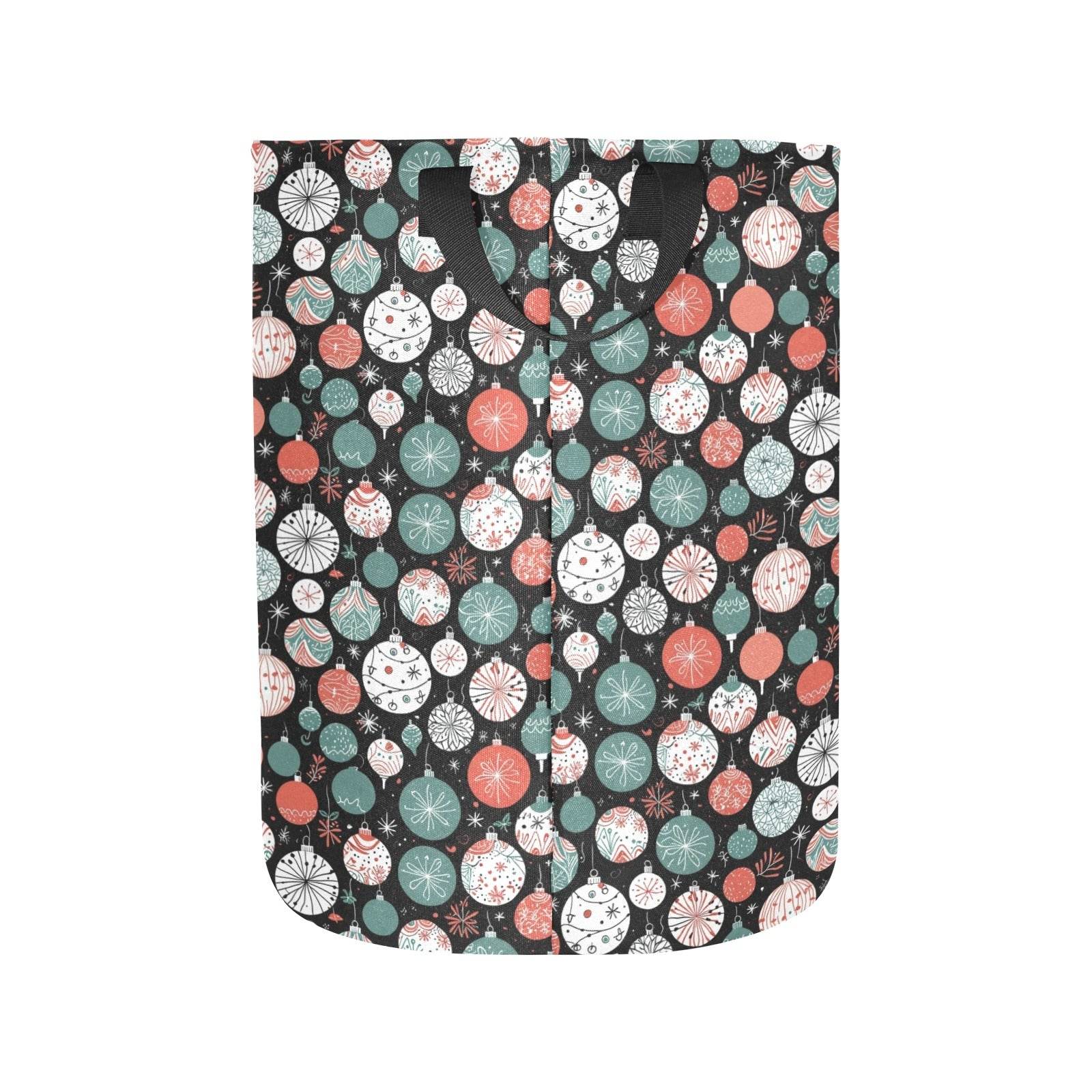Colorful Ornament Polyester Laundry and Blanket Basket - DeRose Seasonal
