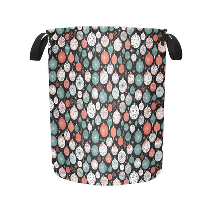Colorful Ornament Polyester Laundry and Blanket Basket - DeRose Seasonal
