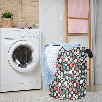Colorful Ornament Polyester Laundry and Blanket Basket - DeRose Seasonal