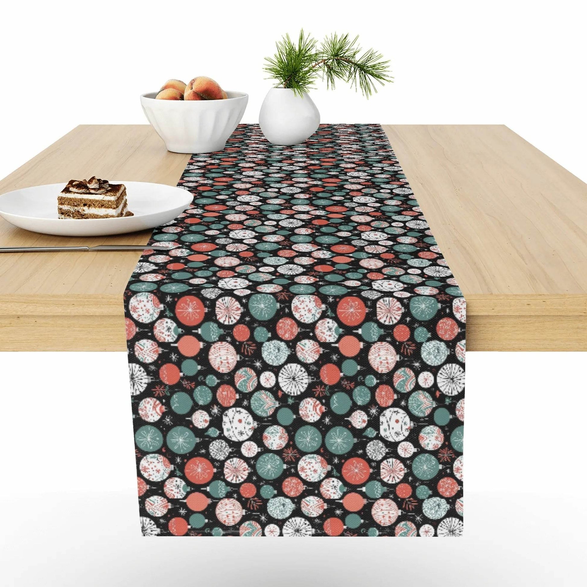 Colorful Ornament Polyester Table Runner - DeRose Seasonal