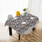 Colorful Ornament Polyester Tablecloth Polyester Tablecloth 70"x 52" DeRose Seasonal