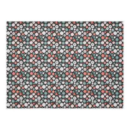 Colorful Ornament Polyester Tablecloth Polyester Tablecloth 70"x 52" DeRose Seasonal
