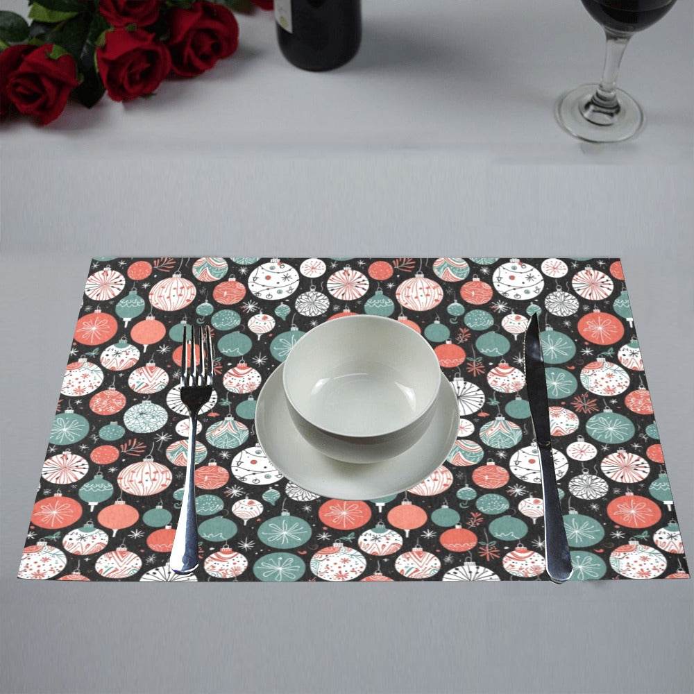 Colorful Ornament Table Placemat (set of 6) - DeRose Seasonal