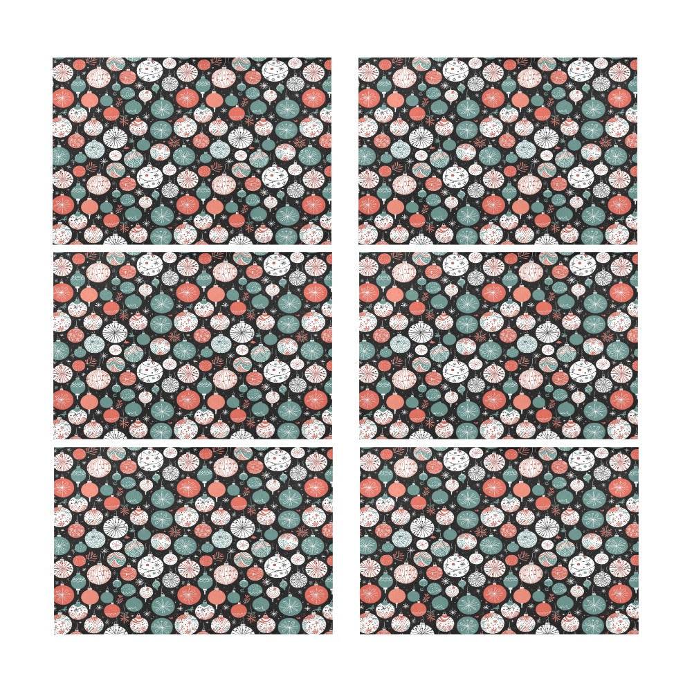 Colorful Ornament Table Placemat (set of 6) - DeRose Seasonal