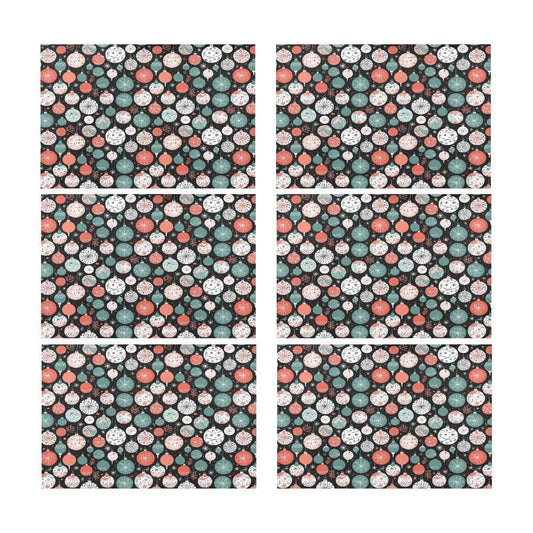 Colorful Ornament Table Placemat (set of 6) - DeRose Seasonal