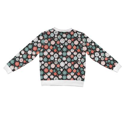 Colorful Ornament Women's Cardigan Button Sweater Custom Women's Cardigan (Model H73) - DeRose Seasonal