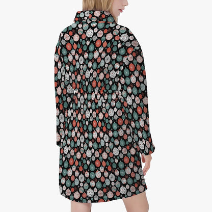 Colorful Ornament Women's Loose-fitting Bathrobe - DeRose Seasonal