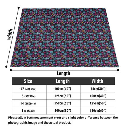 Colorful Party Snowflake Flannel Breathable Blanket 4 Sizes - DeRose Seasonal