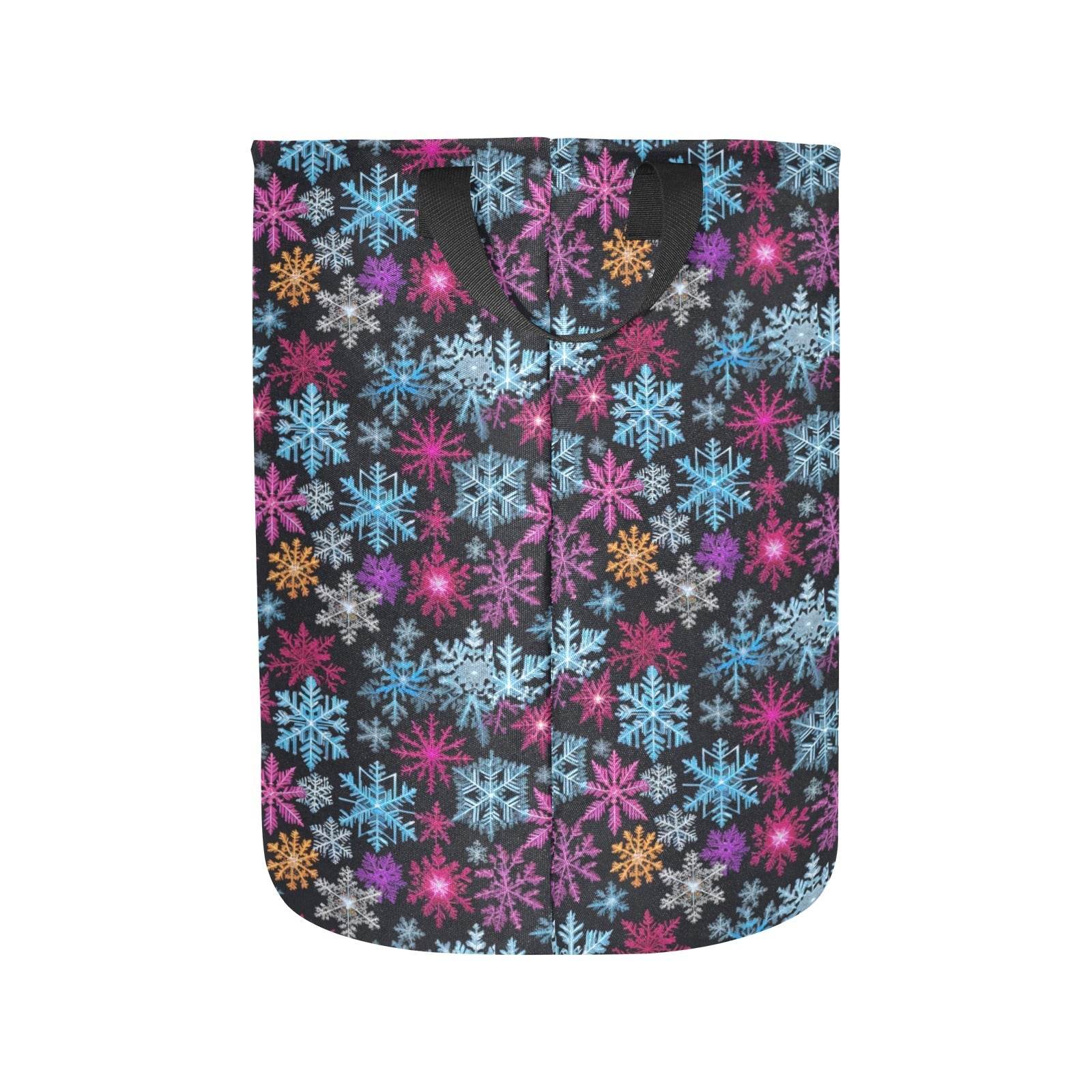 Colorful Party Snowflake Polyester Laundry and Blanket Basket - DeRose Seasonal