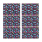 Colorful Party Snowflake Table Placemats (set of 6) - DeRose Seasonal
