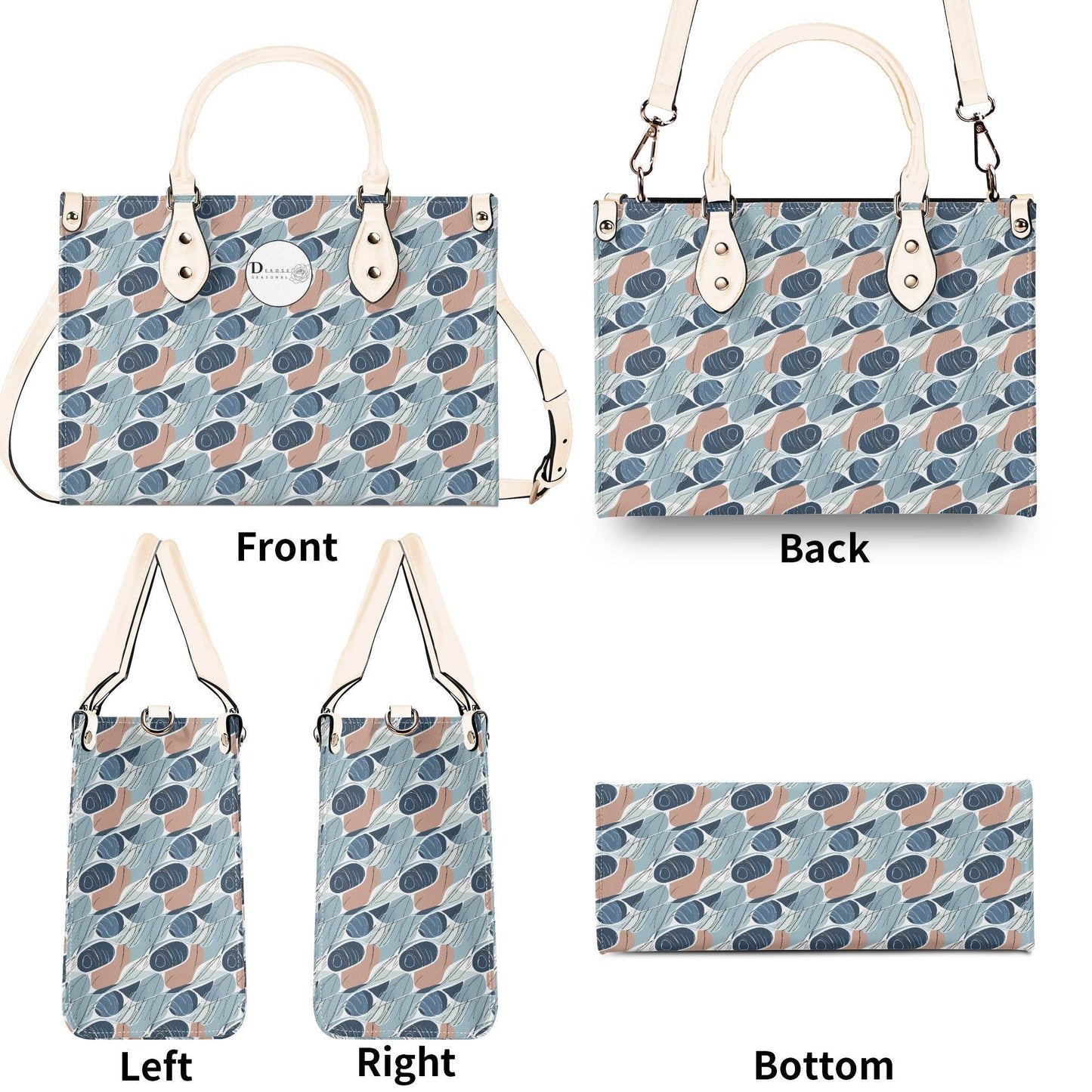 Cool Touch Luxury Women Leather Handbag (3 sizes) - DeRose Seasonal