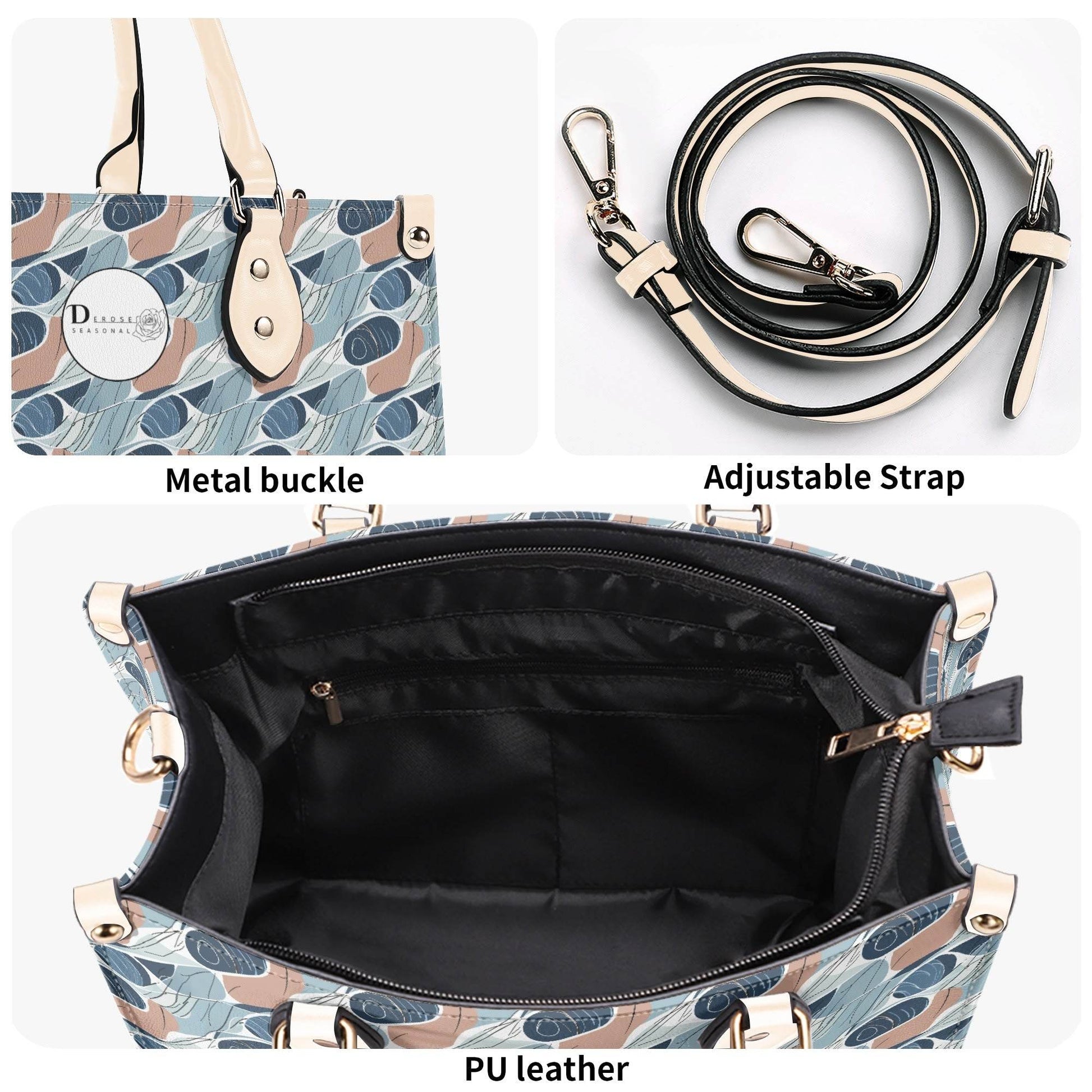 Cool Touch Luxury Women Leather Handbag (3 sizes) - DeRose Seasonal