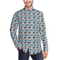 Cool Touch Men's Classic Long-Sleeved Button up Polyester Dress Shirt - DeRose Seasonal