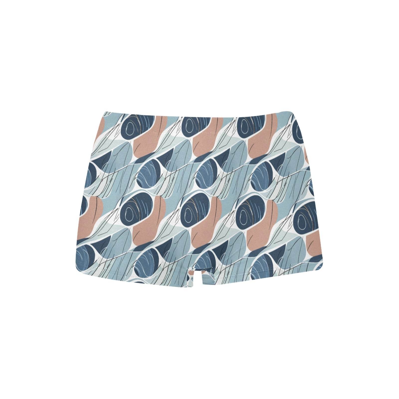 Cool Touch Women's Underwear Briefs Women's Boyshort Panties (Model L31) - DeRose Seasonal