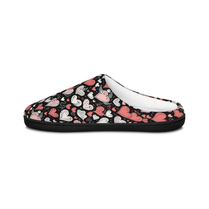 Cozy Colorful Hearts Women's Indoor Slippers - DeRose Seasonal