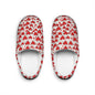 Cozy Scribbled Hearts Men's Indoor Slippers - Perfect for Valentine's Day Comfort - DeRose Seasonal
