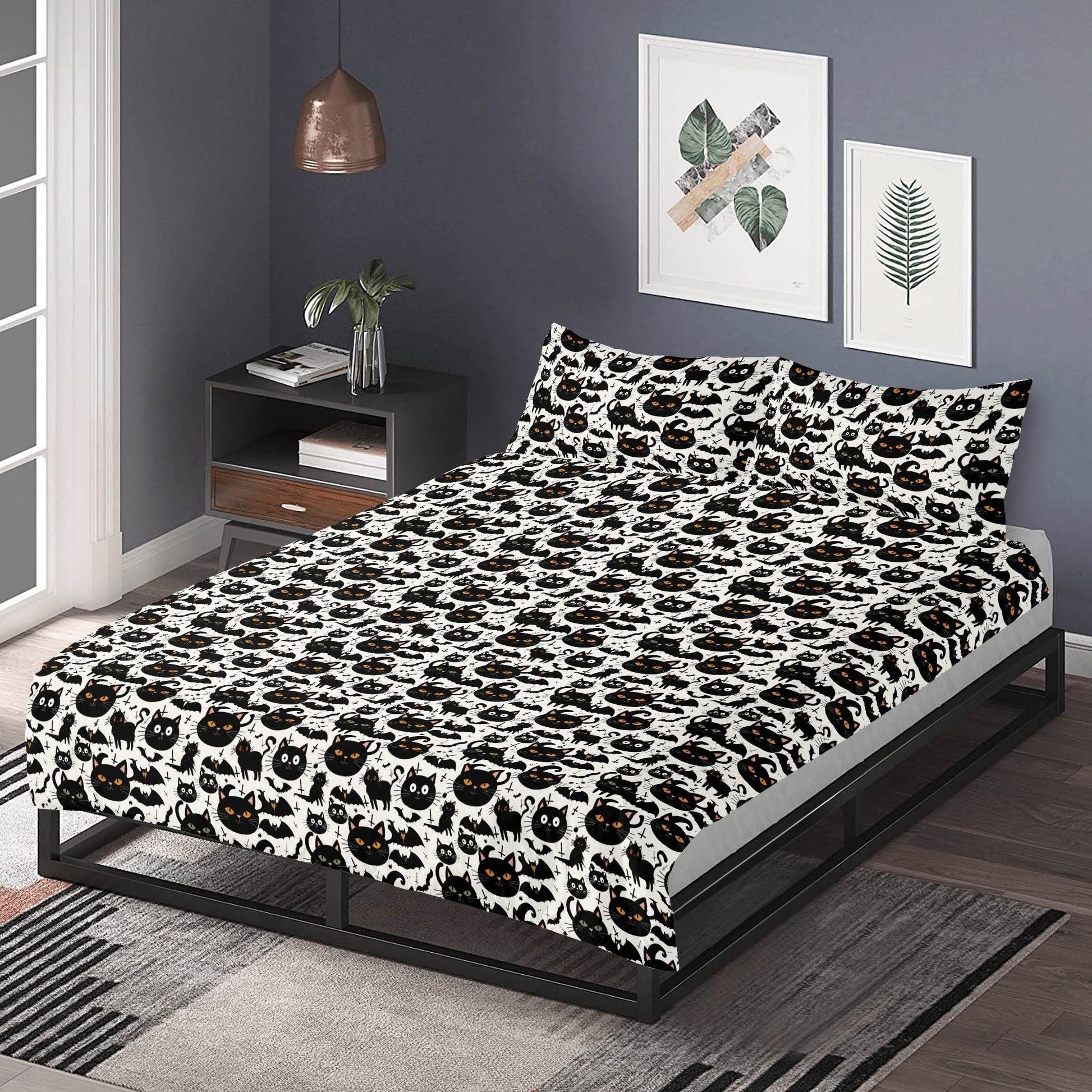 Crazy Cat Lady 3 Pcs Beddings - DeRose Seasonal