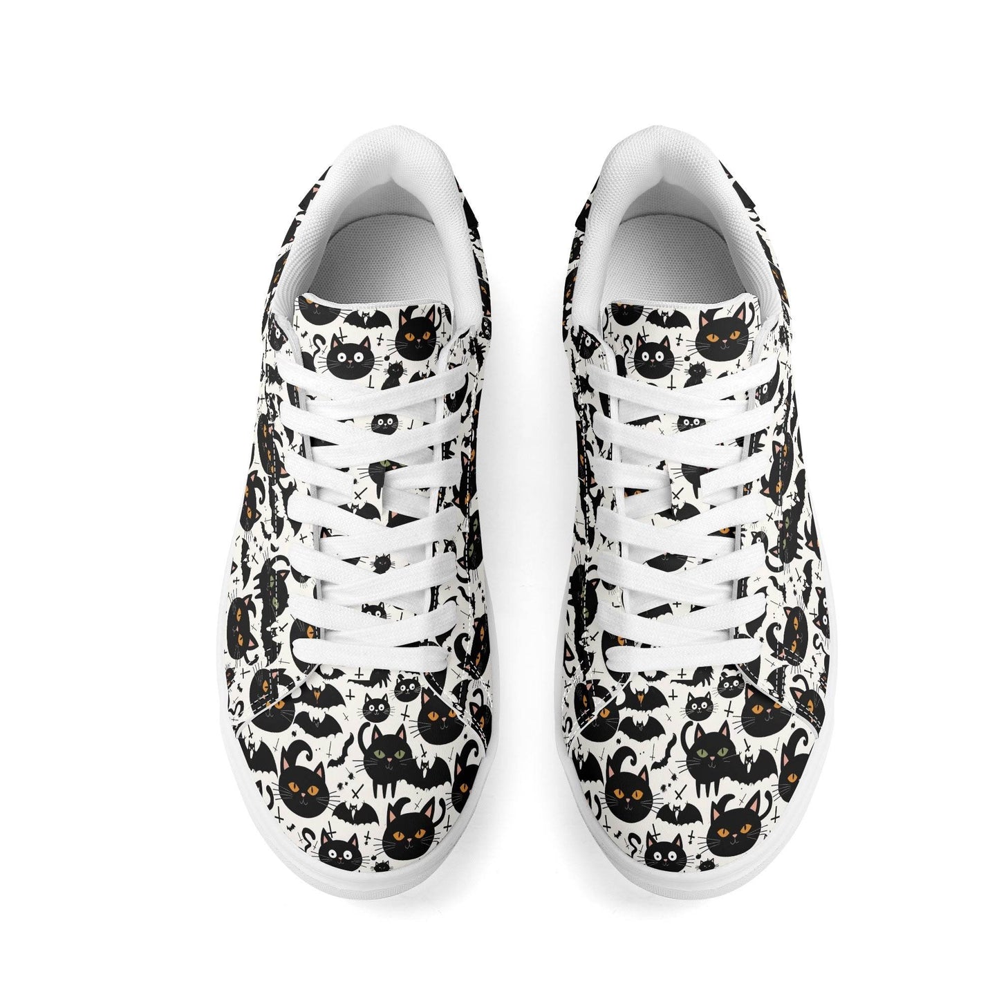 Crazy Cat Lady Adult Lightweight Brand Low Top Leather Shoes - DeRose Seasonal