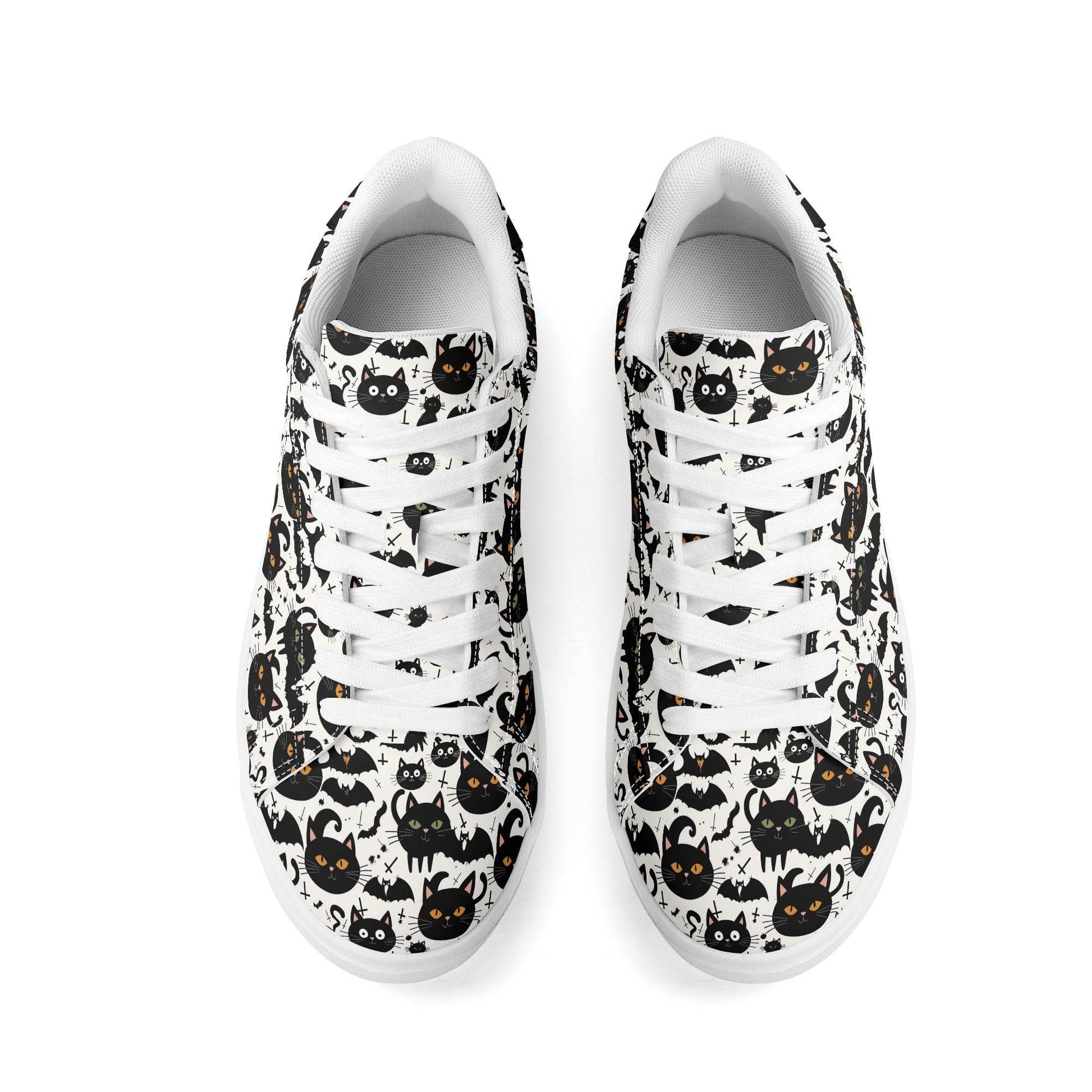 Crazy Cat Lady Adult Lightweight Brand Low Top Leather Shoes - DeRose Seasonal