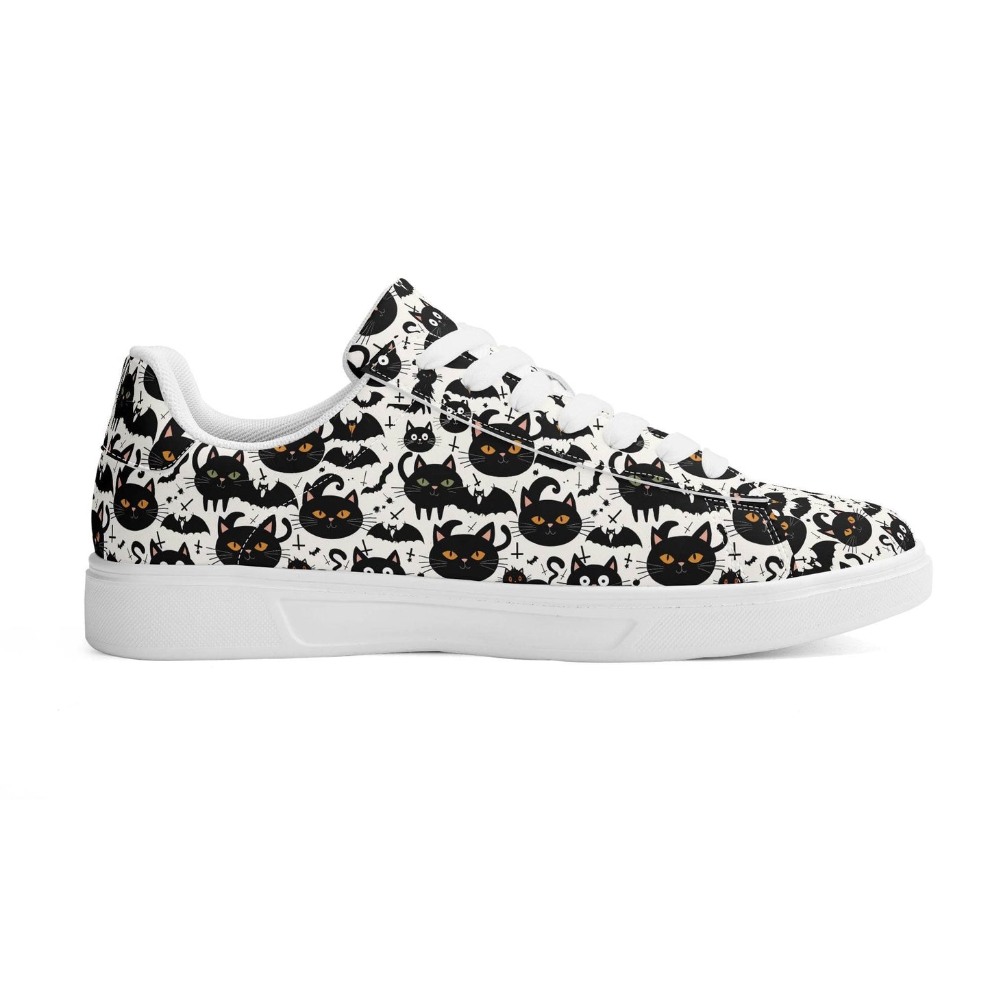 Crazy Cat Lady Adult Lightweight Brand Low Top Leather Shoes - DeRose Seasonal