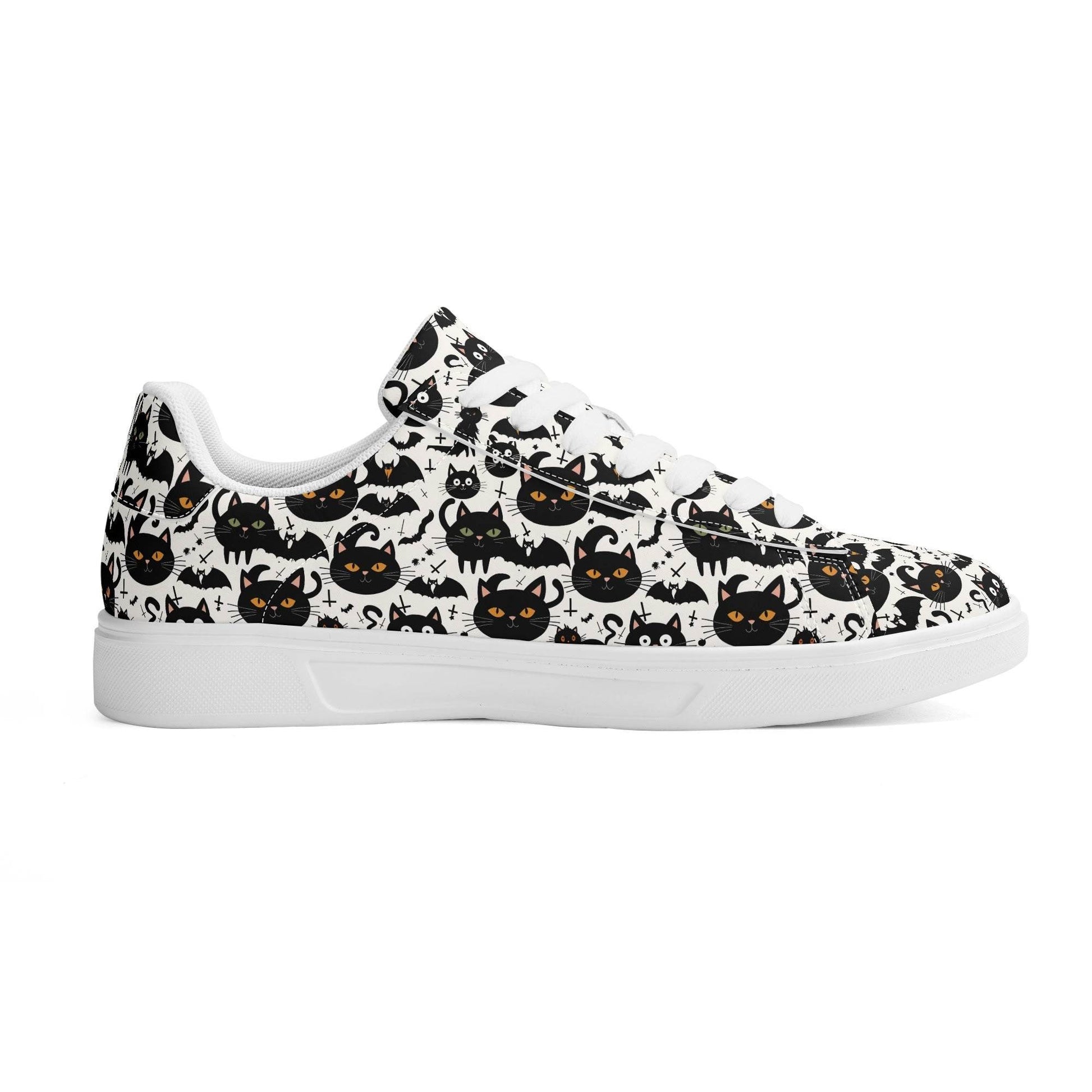 Crazy Cat Lady Adult Lightweight Brand Low Top Leather Shoes - DeRose Seasonal