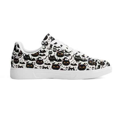 Crazy Cat Lady Adult Lightweight Brand Low Top Leather Shoes - DeRose Seasonal