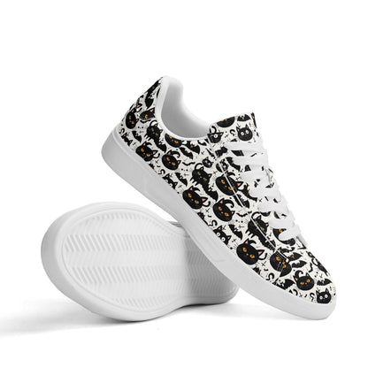 Crazy Cat Lady Adult Lightweight Brand Low Top Leather Shoes - DeRose Seasonal