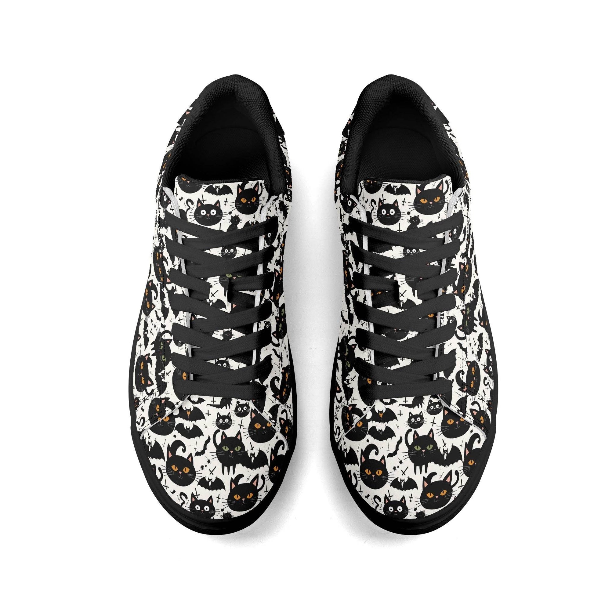 Crazy Cat Lady Adult Lightweight Brand Low Top Leather Shoes - DeRose Seasonal