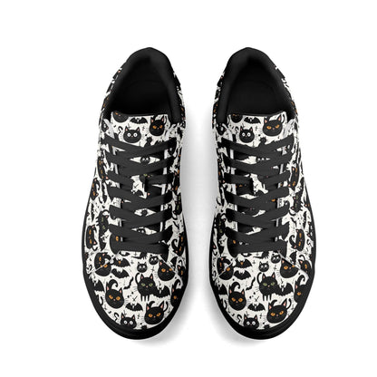 Crazy Cat Lady Adult Lightweight Brand Low Top Leather Shoes - DeRose Seasonal