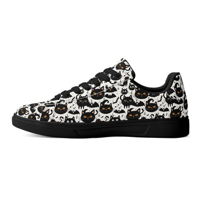 Crazy Cat Lady Adult Lightweight Brand Low Top Leather Shoes - DeRose Seasonal