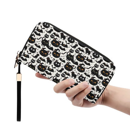 Crazy Cat Lady Leather Women's Zipper Wristlet Wallet - DeRose Seasonal
