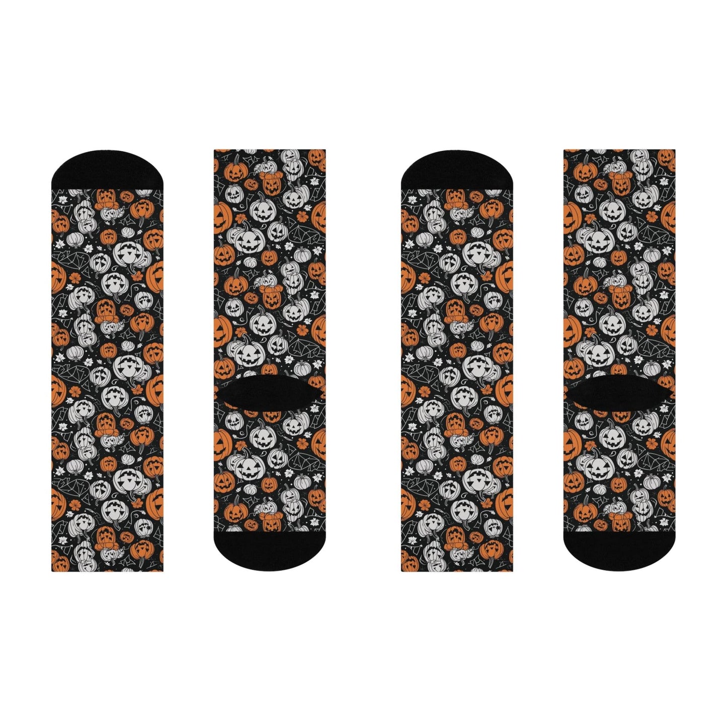 Cushioned Jack-o-Lantern Crew Socks - DeRose Seasonal