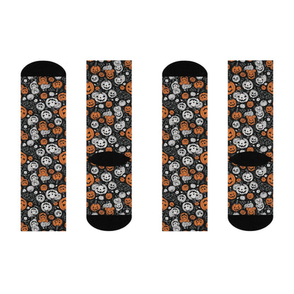 Cushioned Jack-o-Lantern Crew Socks - DeRose Seasonal