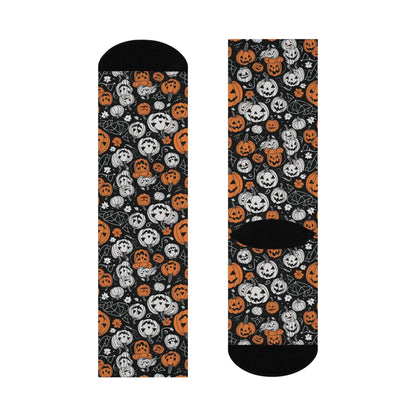 Cushioned Jack-o-Lantern Crew Socks - DeRose Seasonal