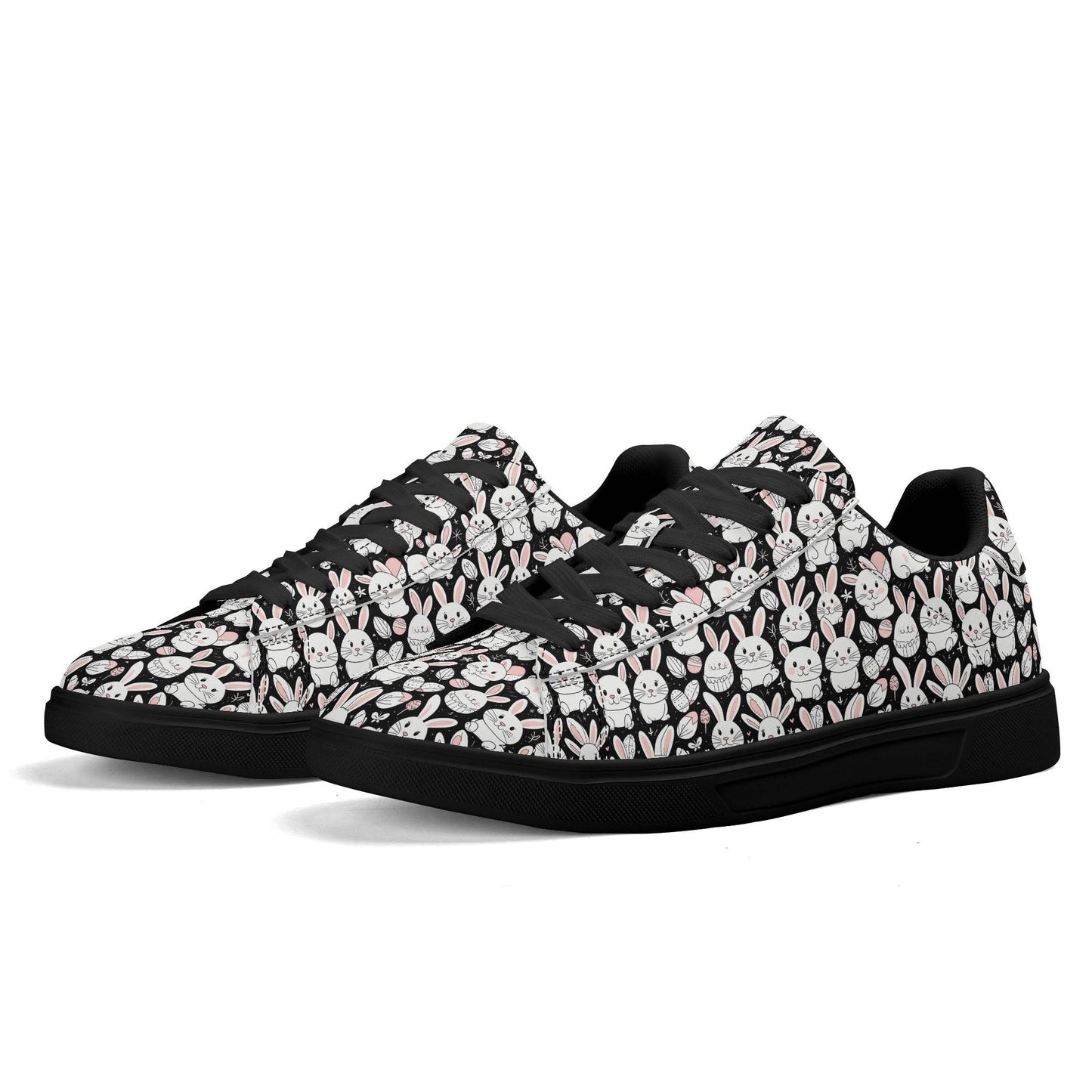 Cute Bunny Adult Lightweight Brand Low Top Leather Shoes - DeRose Seasonal