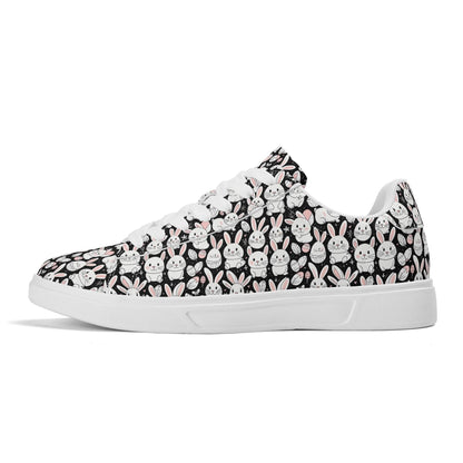 Cute Bunny Adult Lightweight Brand Low Top Leather Shoes - DeRose Seasonal