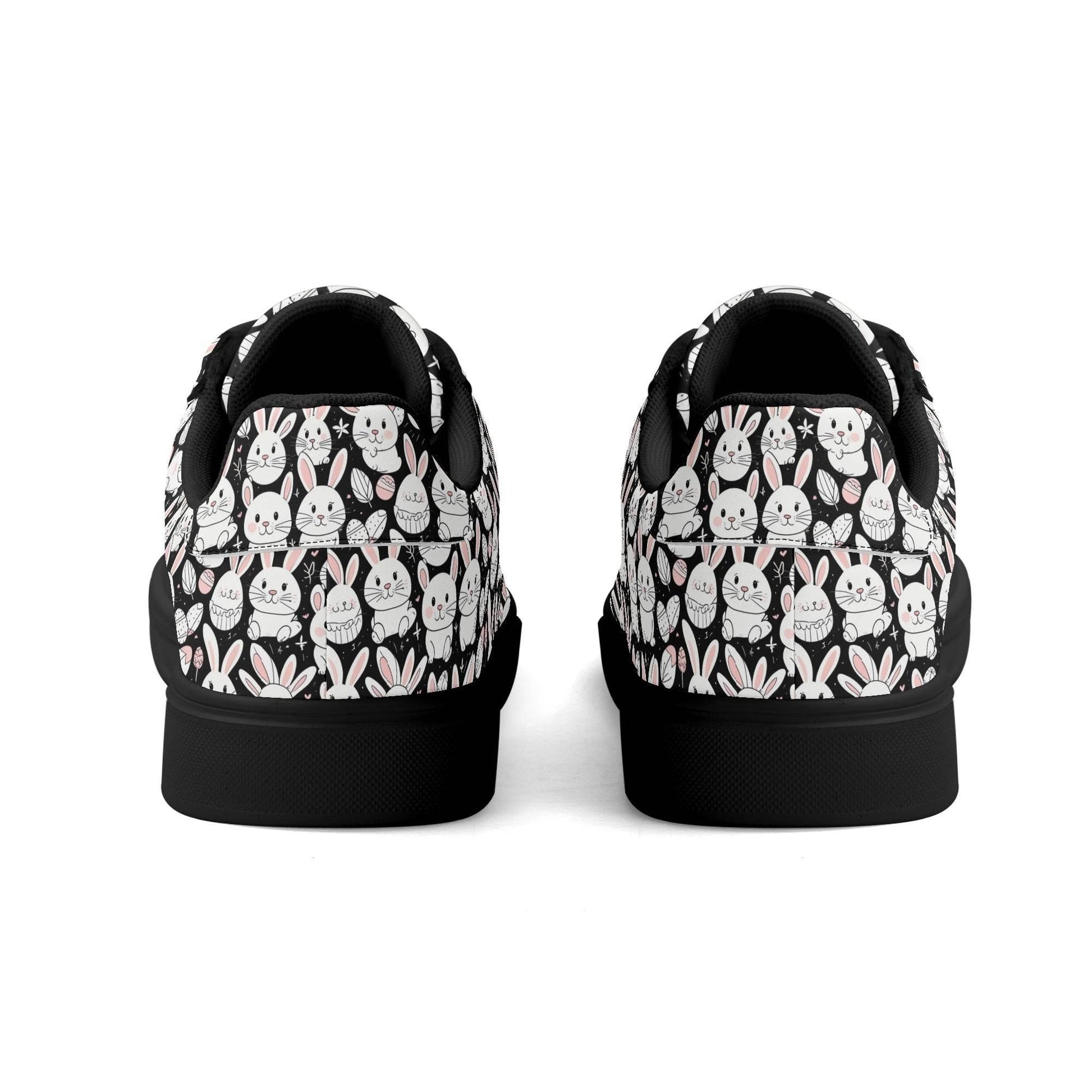 Cute Bunny Adult Lightweight Brand Low Top Leather Shoes - DeRose Seasonal