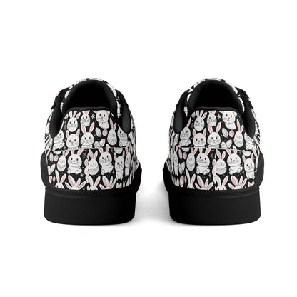 Cute Bunny Adult Lightweight Brand Low Top Leather Shoes - DeRose Seasonal