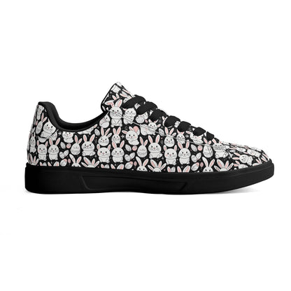 Cute Bunny Adult Lightweight Brand Low Top Leather Shoes - DeRose Seasonal