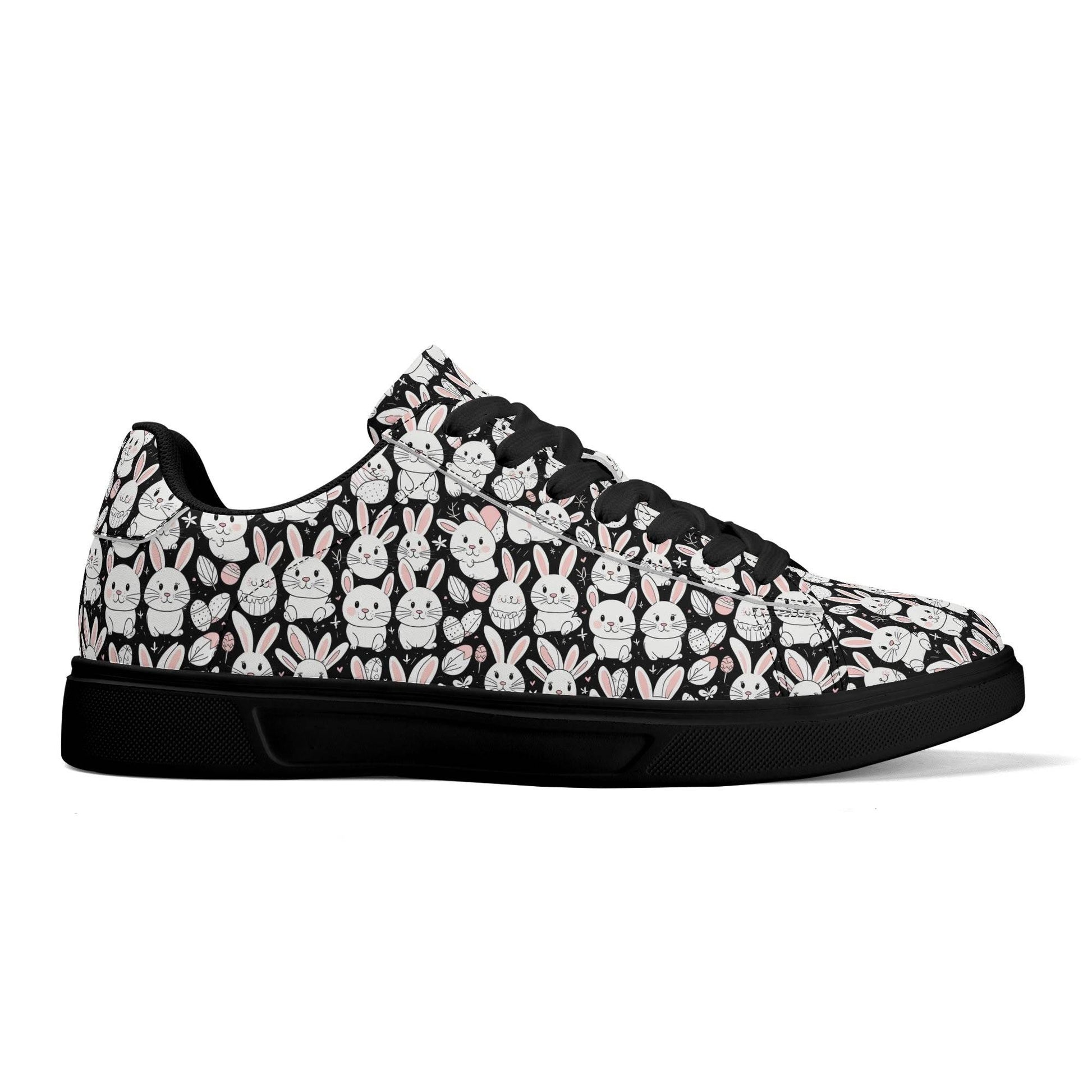 Cute Bunny Adult Lightweight Brand Low Top Leather Shoes - DeRose Seasonal