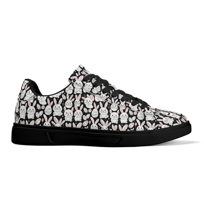 Cute Bunny Adult Lightweight Brand Low Top Leather Shoes - DeRose Seasonal