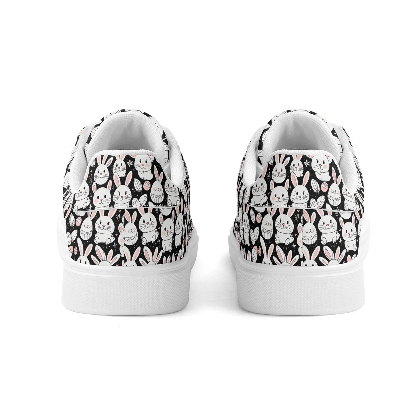 Cute Bunny Adult Lightweight Brand Low Top Leather Shoes - DeRose Seasonal