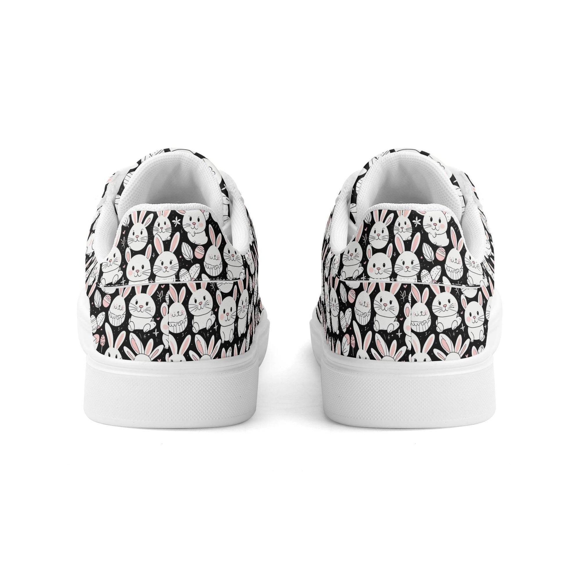 Cute Bunny Adult Lightweight Brand Low Top Leather Shoes - DeRose Seasonal