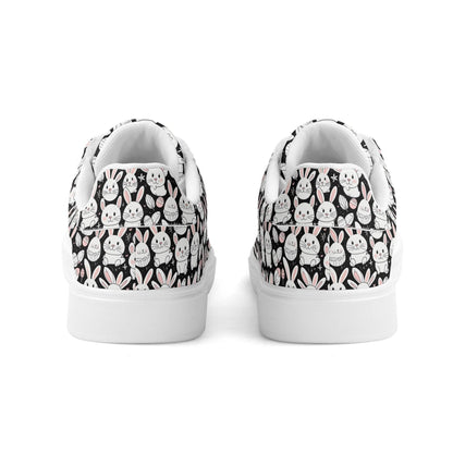 Cute Bunny Adult Lightweight Brand Low Top Leather Shoes - DeRose Seasonal
