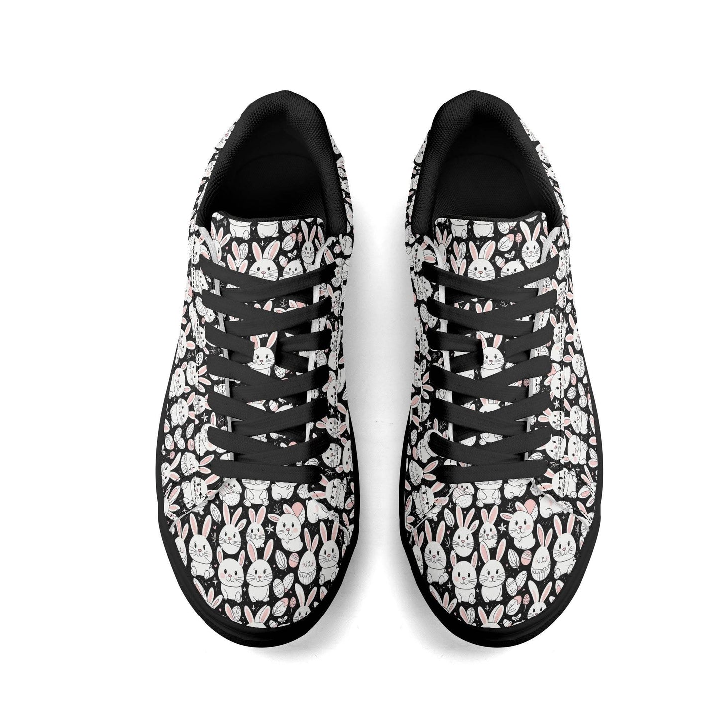Cute Bunny Adult Lightweight Brand Low Top Leather Shoes - DeRose Seasonal