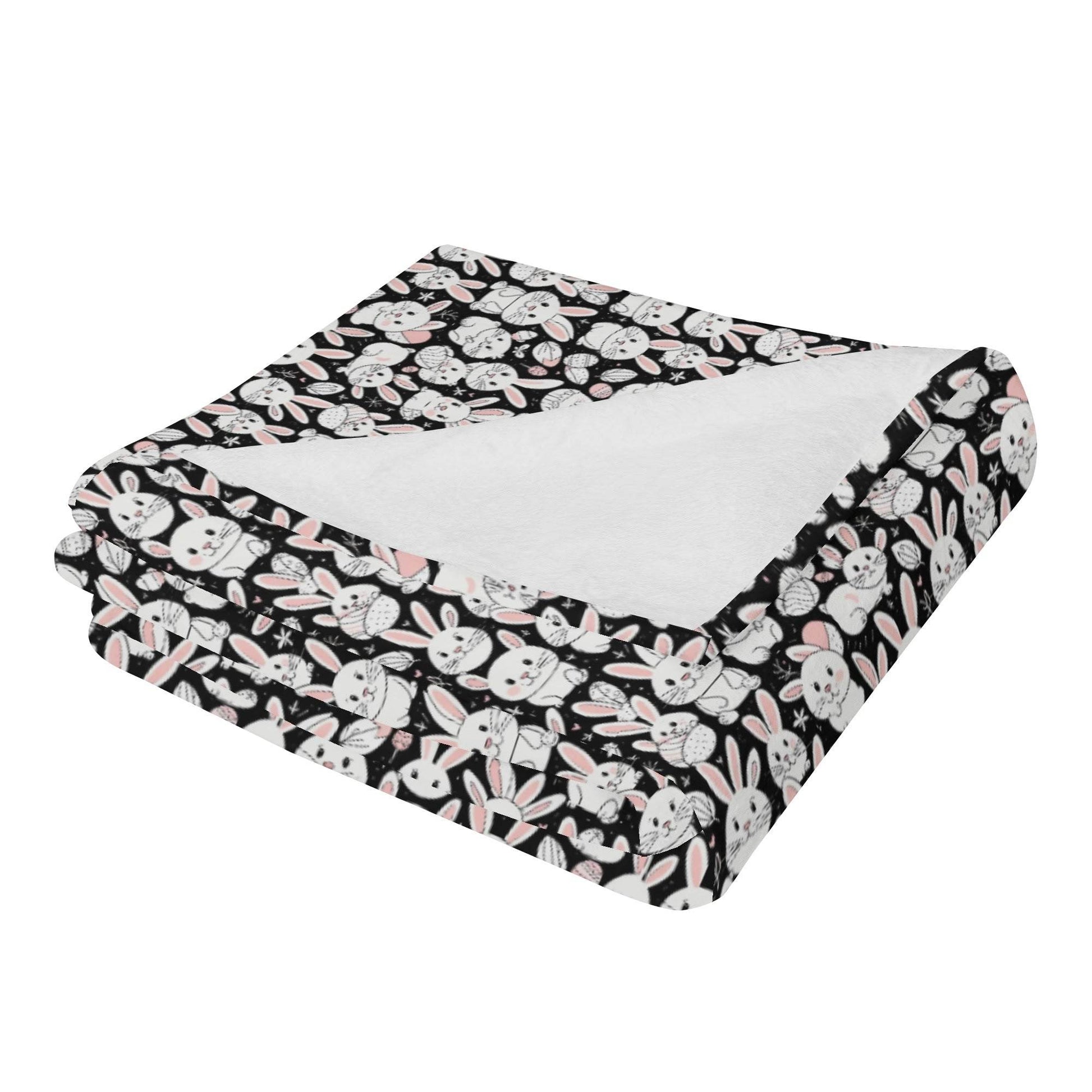 Cute Bunny Flannel Breathable Blanket 4 Sizes - DeRose Seasonal